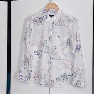 Rails Kate Wildcat Button-Front Shirt